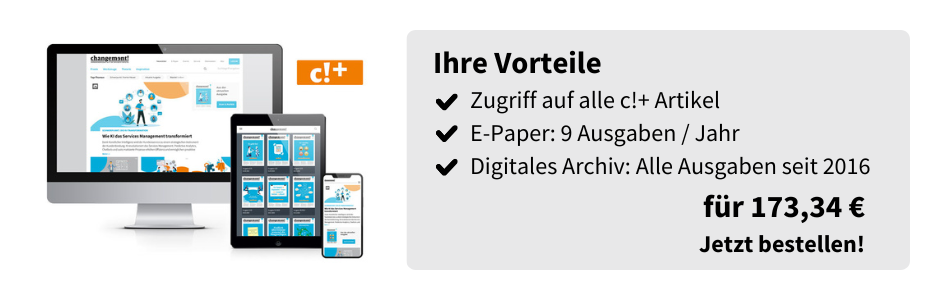Ihre Vorteile
Zugriff auf alle c!+ Artikel
E-Paper: 9 Ausgaben / Jahr
Digitales Archiv: Alle Ausgaben seit 2016
für 173,34 €
Jetzt bestellen!