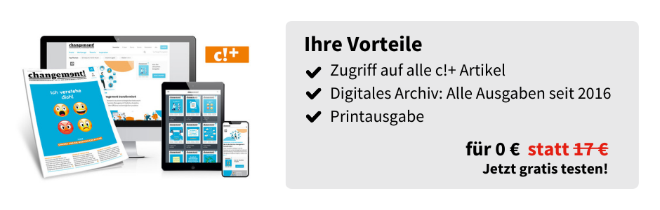 Ihre Vorteile
Zugriff auf alle c!+ Artikel
Digitales Archiv: Alle Ausgaben seit 2016
Printausgabe
für 0 € statt 17 €
Jetzt gratis testen
